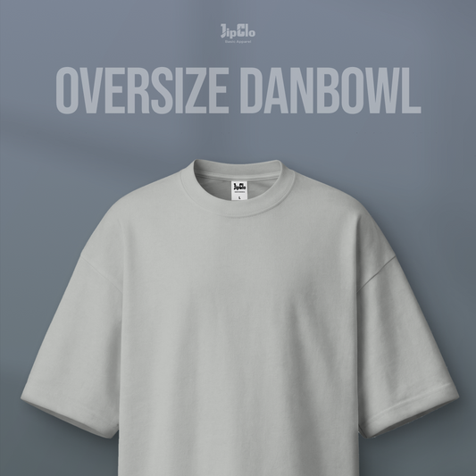 JIPCLO KAOS POLOS OVERSIZED DANBOWL DOUBLE KNIT 30S - ABU MUDA