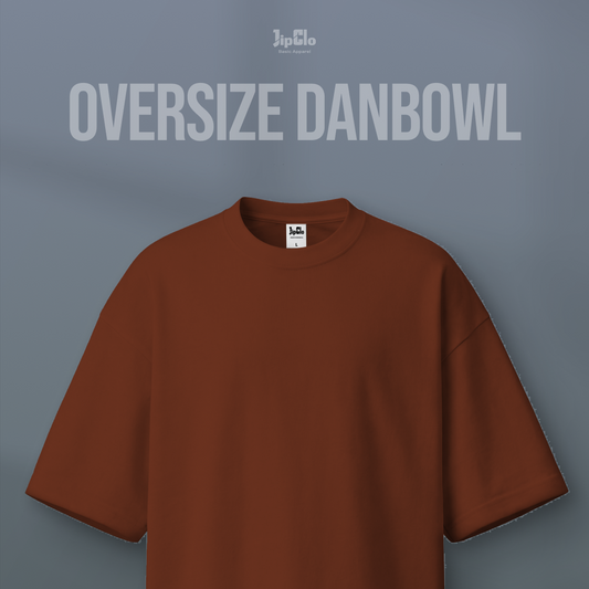 Kaos Polos Oversized Two Face Double Knit 30s Arabian Spice - Jipclo