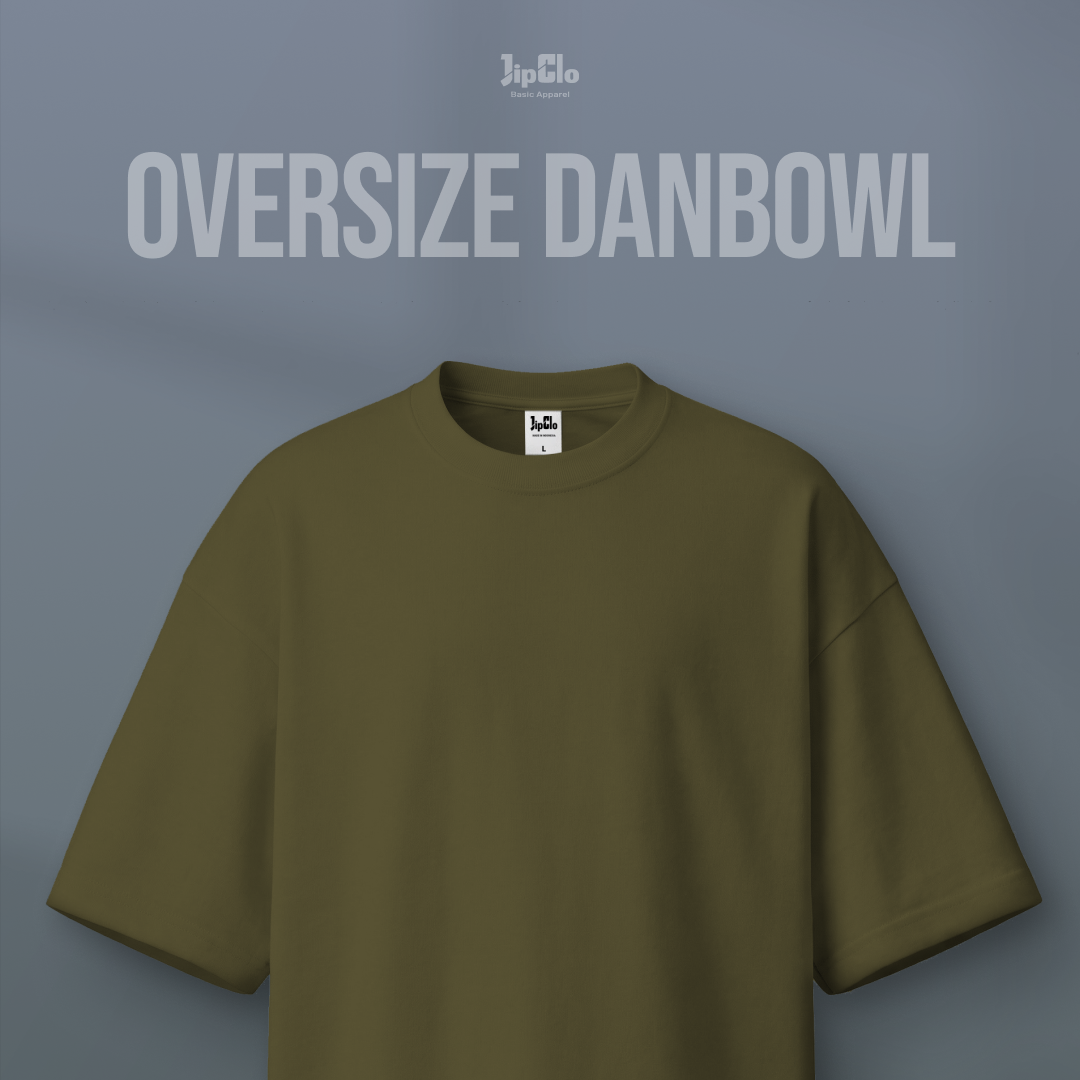 Kaos Polos Oversized Two Face Double Knit 30s Ermine - Jipclo