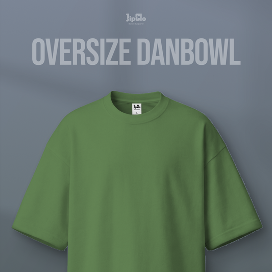 Kaos Polos Oversized Two Face Double Knit 30s Sage - Jipclo