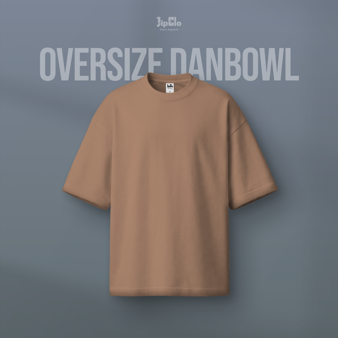Kaos Polos Oversized Two Face Double Knit 30s Salmon - Jipclo