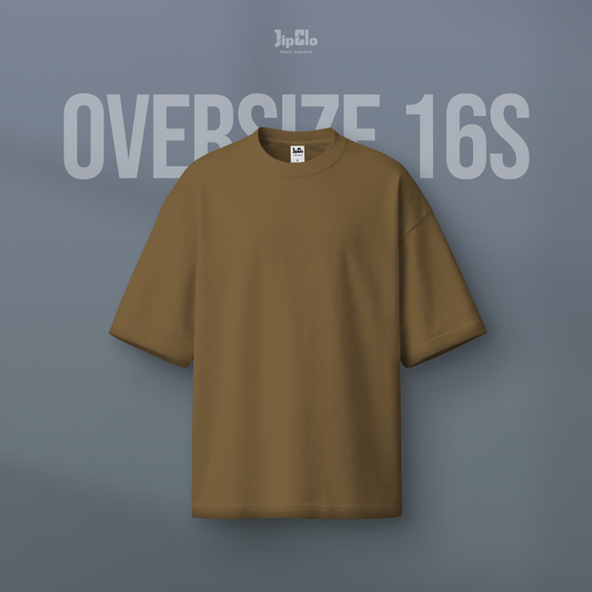 Kaos Polos Oversized Heavyweight Cotton 16s Camel - Jipclo