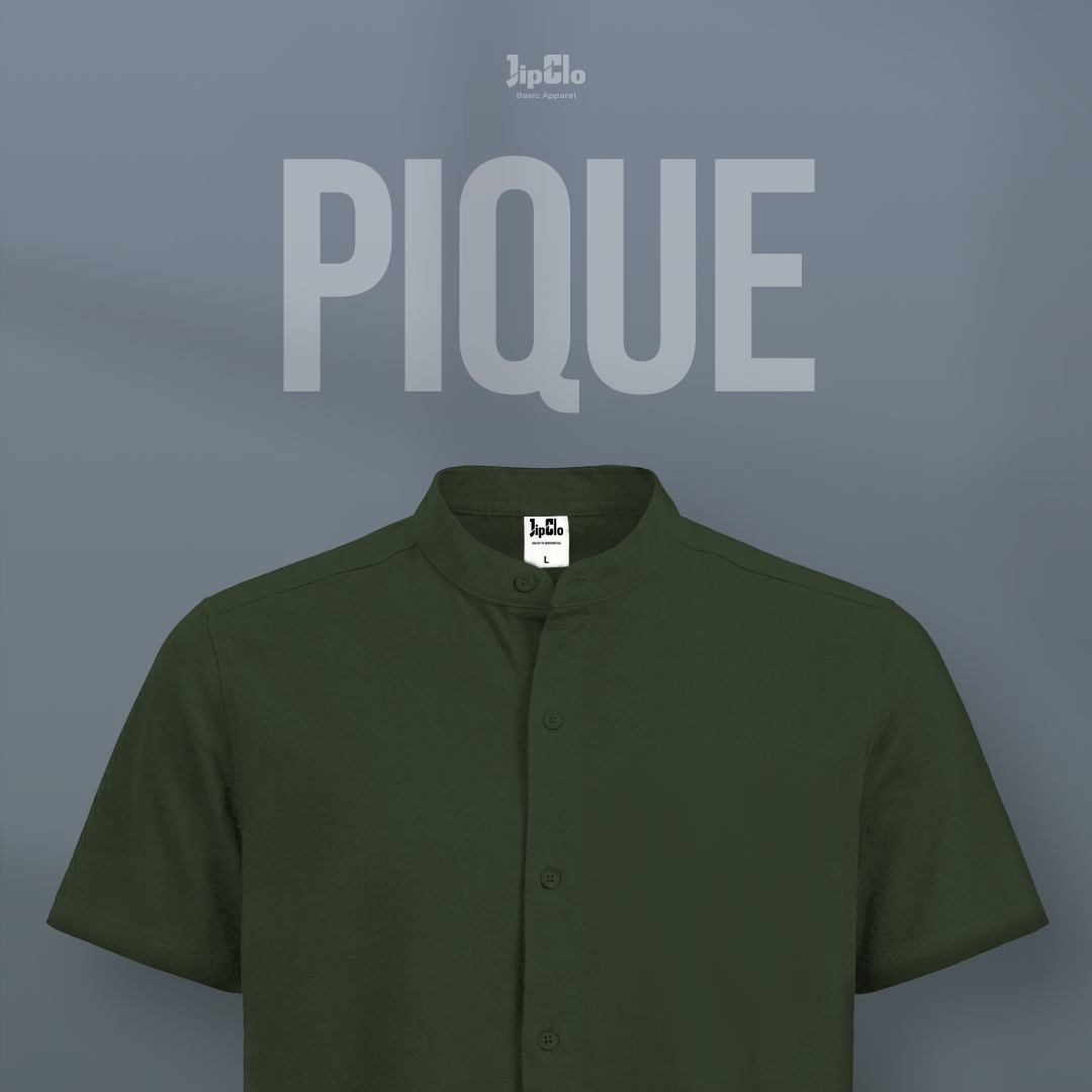 Kemeja Pique Hijau Army - Jipclo