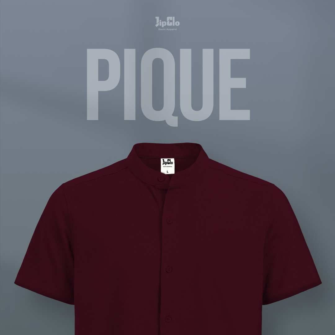 Kemeja Pique Maroon - Jipclo