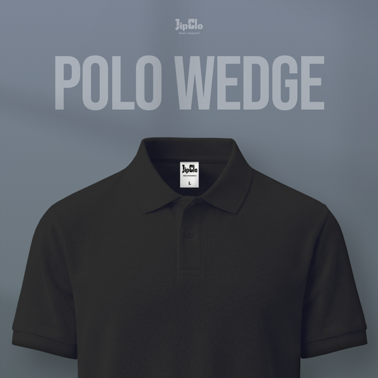 JIPCLO POLO SHIRT CASUAL - HITAM
