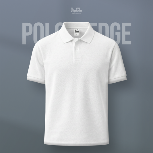 JIPCLO POLO SHIRT CASUAL - PUTIH