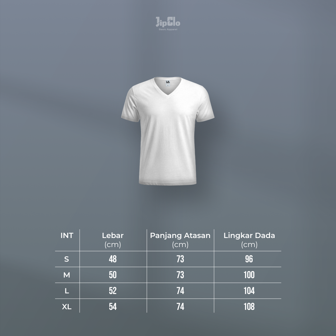 Kaos Polos V-Neck Cotton 30s Mint - Jipclo