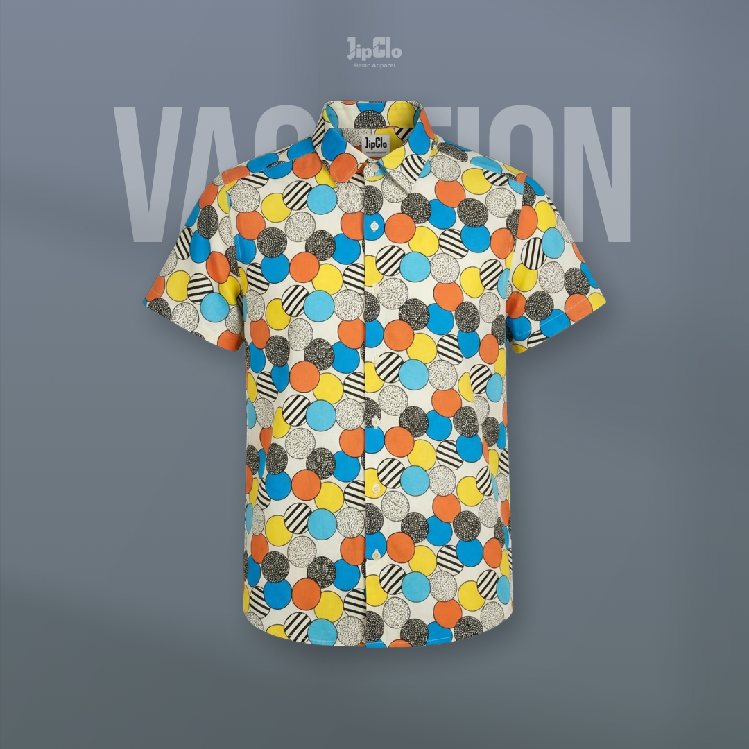 Kemeja Printing Vacation Rayon Woven - Jipclo