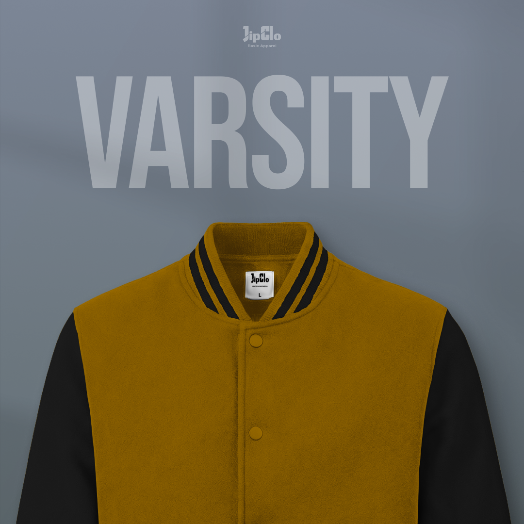 Jaket Varsity Baseball Camel - Jipclo