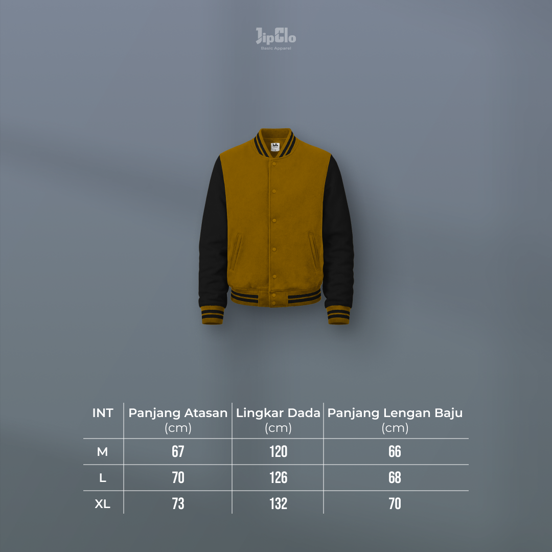 Jaket Varsity Baseball Hijau Botol - Jipclo