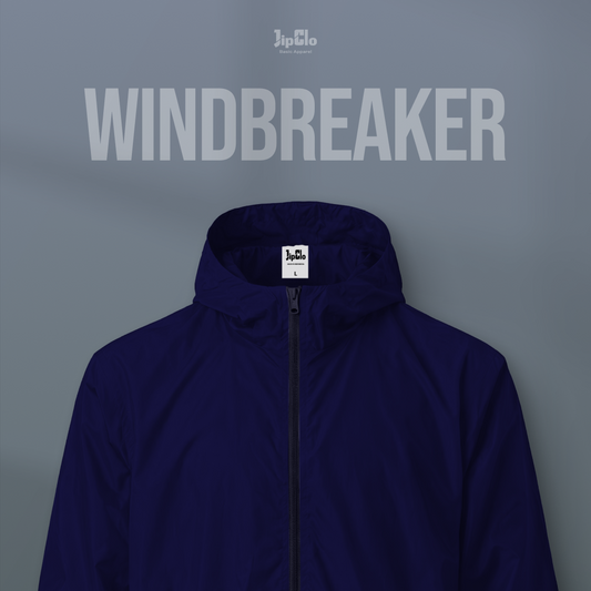 Jaket Windbreaker Navy - Jipclo